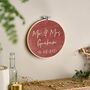 Personalised Velvet Mr And Mrs Wedding Hoop, thumbnail 1 of 2