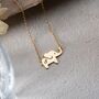 Personalised Initial Elephant Necklace, thumbnail 1 of 9