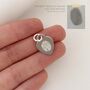 Sterling Silver Personalised Fingerprint Heart Charm, thumbnail 2 of 6