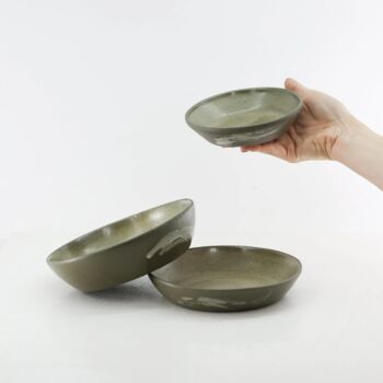 Set Of Three Hic Ceramics Small Handcrafted Serving Bowl, 2 of 2