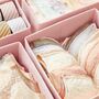Set Of Six Pink Foldable Fabric Storage Boxes, thumbnail 5 of 7