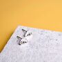 Sterling Silver Chameleon Stud Earrings, thumbnail 4 of 7