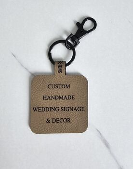 Qr Code Keychain | Faux Leather Business Tag | Keyrings, 2 of 6