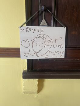 Custom Child’s Drawing Laser Engraved On Wood Father’s Day Personalised Gift, 4 of 5