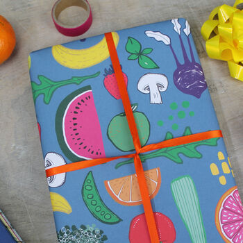 Fruit And Vegetables Wrapping Paper, 2 of 3