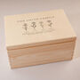 Personalised Birth Flower Memory Box Birthday Gift For Gran, thumbnail 7 of 12