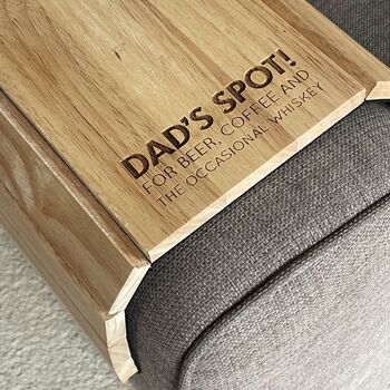 Personalised Wooden Sofa Tray, 2 of 7