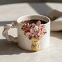 Handmade Pink Floral Ceramic Mug With Gold Details, thumbnail 1 of 3