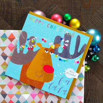 Christmas Moose Greetings Card, 3 of 5
