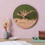 Coastline Wooden Colouful Clock, thumbnail 1 of 5