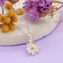 Sterling Silver Birth Flower And Initial Necklaces, thumbnail 11 of 12