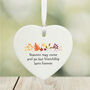 Personalised Porcelain Heart Seasons Friendship Keepsake Gift, thumbnail 2 of 2