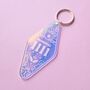 Iridescent Angel Numbers Lucky Keyring, thumbnail 5 of 5