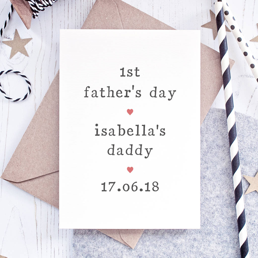 Personalised '1st Father's Day' Card, 1 of 5