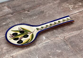 Olive Patterned Spoon Rest, 3 of 4