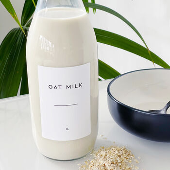 Glass Milk Bottle With Personalised Label, 6 of 7