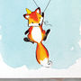 Fox Illustrated 18th Birthday Card, thumbnail 2 of 7