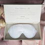 Silk Sleep Mask Gift Box Eye Mask 100% Pure Soft Mulberry Silk Bridal White Luxury Travel Gift Blackout Hypoallergenic, thumbnail 1 of 7