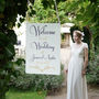 Personalised Classic Wedding Welcome Sign, thumbnail 1 of 3
