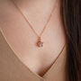 Rose Quartz Star Necklace, thumbnail 3 of 11