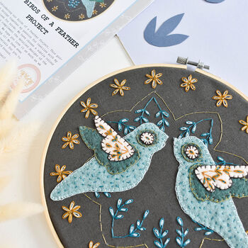 Birds Of A Feather Hoop Embroidery Kit, 2 of 5
