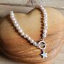 Cream Freshwater Pearl Star Charm Necklace, thumbnail 1 of 2