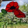 Red Poppy Glass Flower Bouquet, thumbnail 5 of 6