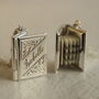 Silver Banner Book Locket Necklace, thumbnail 1 of 9