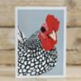 Silver Laced Wyandotte Cockerel Greeting Card, thumbnail 2 of 2