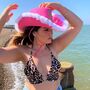 Personalised Hot Pink Fluffy Cowboy Hat, thumbnail 5 of 7