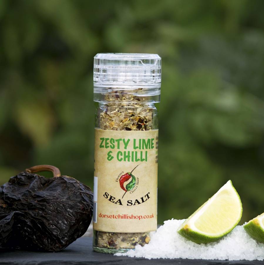 Zesty Lime And Chilli Sea Salt By Dorset Chilli Shop