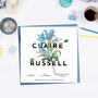 Personalised Vintage Floral Wedding Card, thumbnail 4 of 5