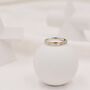 Adjustable Gold Inlay Sterling Silver Ring, thumbnail 6 of 11
