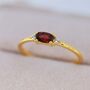 Natural Garnet Ring In Sterling Silver, thumbnail 3 of 11