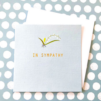 Gold Foiled In Sympathy Card, 3 of 4