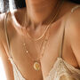 Long Starry Necklace In Gold Plating, thumbnail 4 of 7