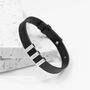 Personalised Men's Tag Leather Bracelet, thumbnail 3 of 8