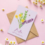 Personalised Flower Valentine's Day Card, thumbnail 1 of 9
