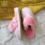 Pink Luxury Sheepskin Mule Slippers, thumbnail 10 of 12