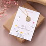 Birth Month Flower Story Necklace, thumbnail 1 of 5