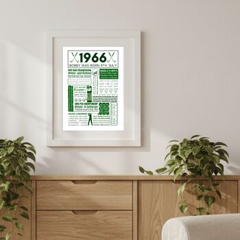 1966 Personalised 60th Birthday Golf Print, 7 of 10