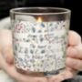 Personalised Floral Watercolour Scented Jar Candle, thumbnail 2 of 4