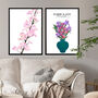 Engagement Birth Flowers Gift Custom Art Print, thumbnail 5 of 10