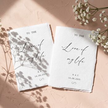 Wedding Vow Books Personalised Vow Cards Luxury Modern, 6 of 11