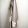 Sandy Beige Herringbone Turkish Towel, thumbnail 2 of 2
