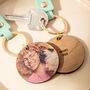 My Favourite Pet Wooden Photograph Keyring With Message, thumbnail 2 of 12