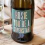 Personalised Colourful Superstar Prosecco, thumbnail 2 of 3