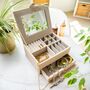 Personalised Saffiano Star Sign Jewellery Box, thumbnail 10 of 11