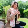 Cherry Blossom Floral Flower Print Scarf In Personalised Gift Box, thumbnail 3 of 4