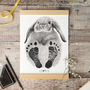 Personalised Baby Rabbit Footprint Kit, thumbnail 1 of 5